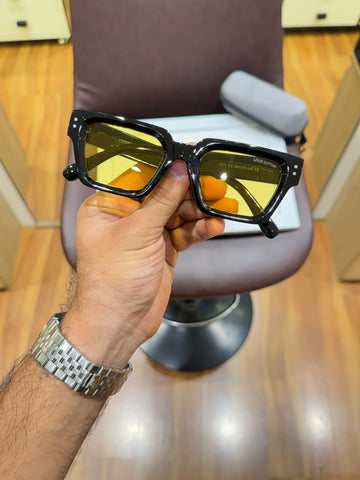 Louis Vuitton 35104 Black & Yellow Sunglasses