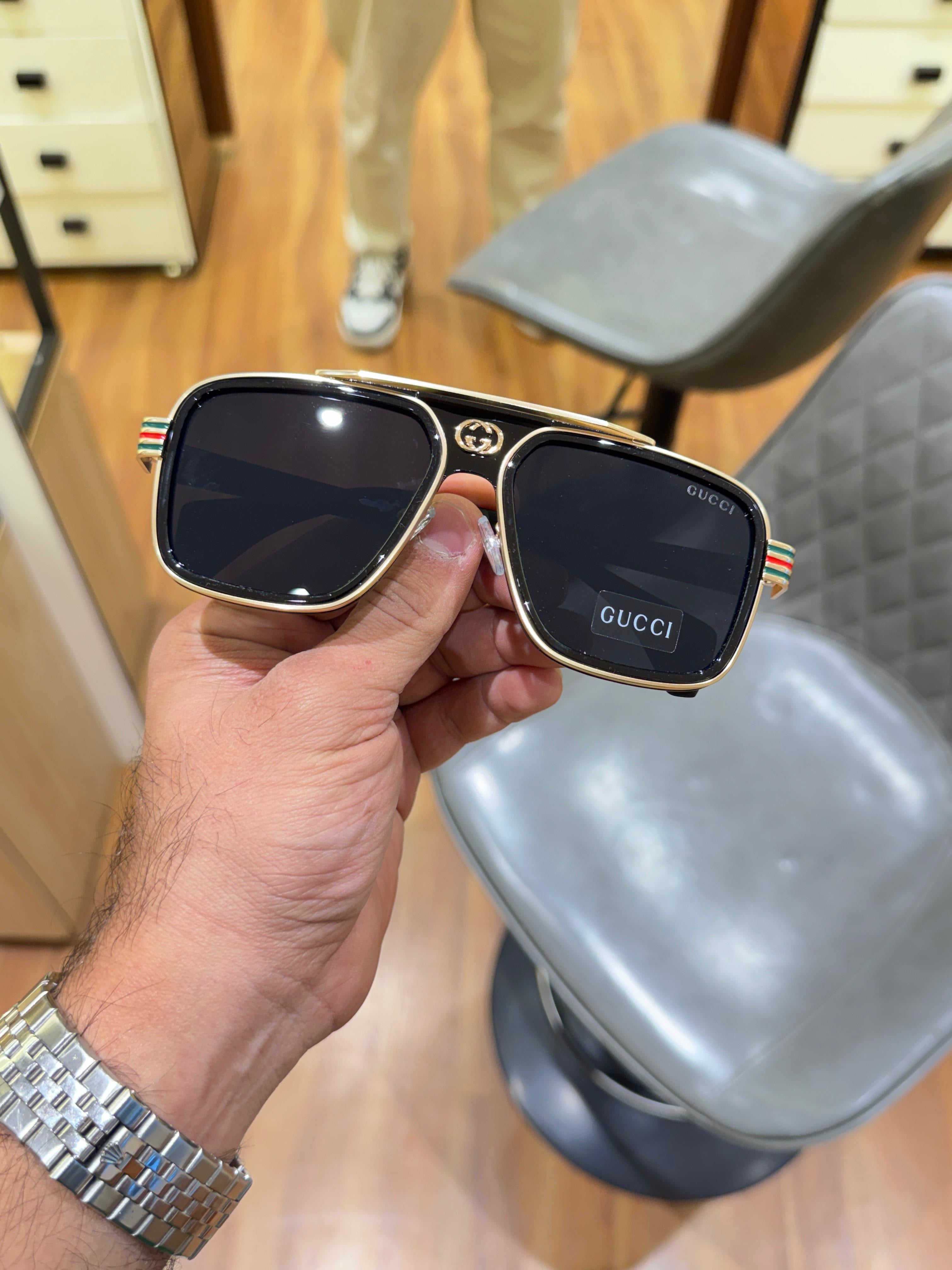 GUCCI 1295|GOLD SUNGLASSES