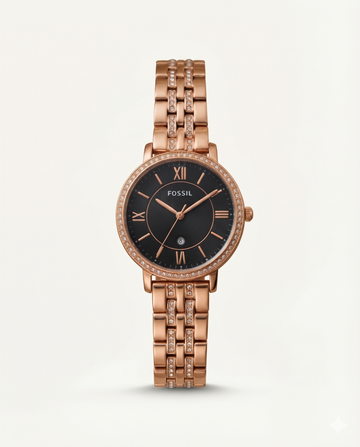 Fossii_l Jacqueline Rose Gold Black (FJW)