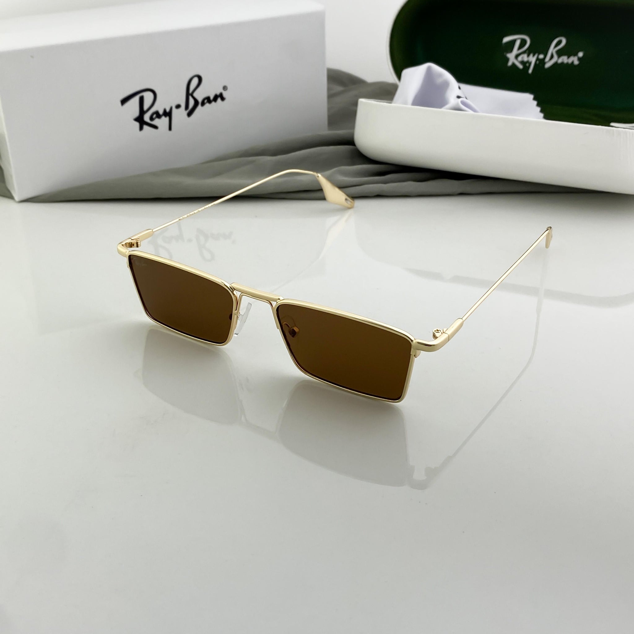 RAY_BAN GOLD BROWN 1010
