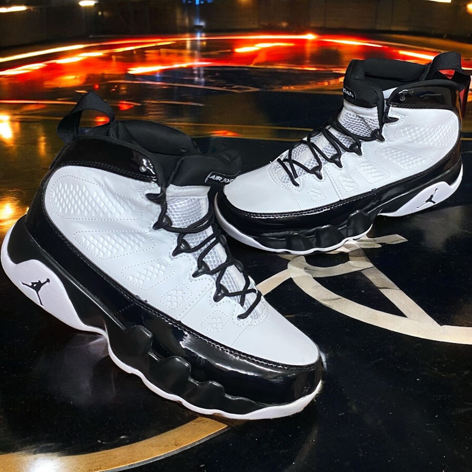 A_ir_Jordan 9 Black white