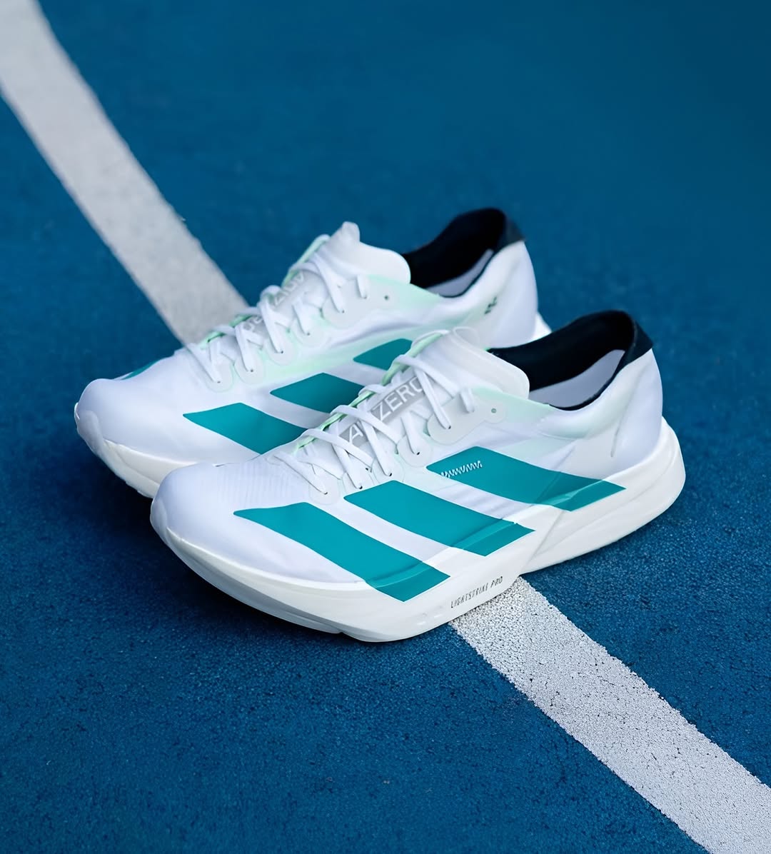 Adi_das Adizero EVO SL White Pure Teal